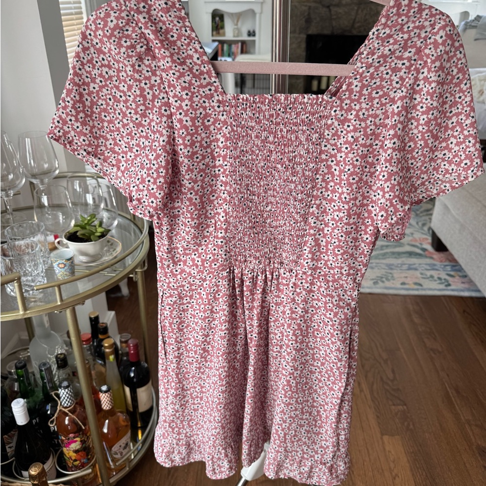 Abercrombie & Fitch Pink Floral Mini Dress